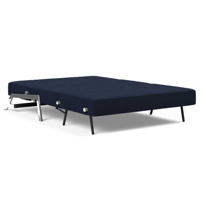 Alisa 2.5 Seater Sofa Bed With Chrome Legs Fabric