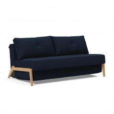 Alisa 2.5 Seater Sofa Bed With Oak Legs Fabric