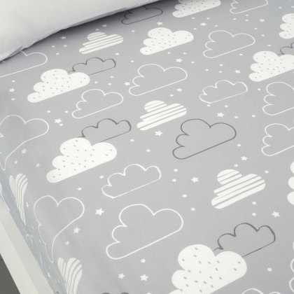 Fairy Clouds Single Fitted Sheet (Twin Pack) Multi-Coloured