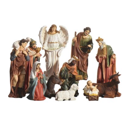 Nativity Figures 11 Pieces Multicoloured 30cm