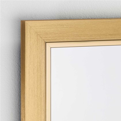 Bremen Rectangle Wall Mirror Gold