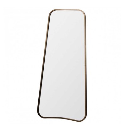 Kurva Rectangular Leaner/Floor Standing Mirror Gold