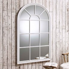 Fulshaw Wall Large Arched Mirror White