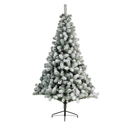Snowy Imperial Pine Christmas Tree Green & White (Multiple Sizes)