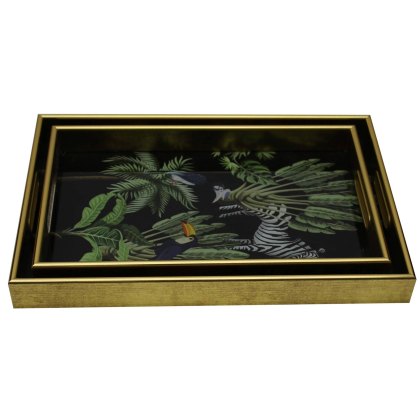 Zebra Serving Trays (Set Of 2) Zebra Serving Trays (Set Of 2)