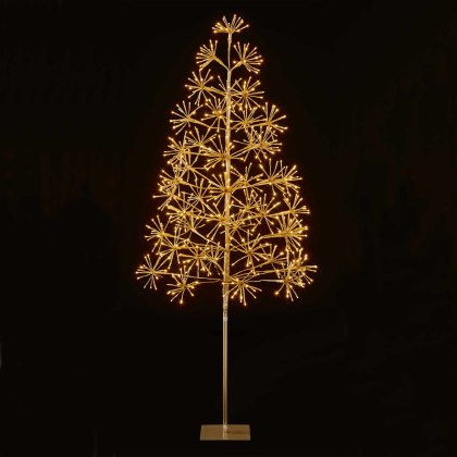 Christmas Tree With 448 LED Warm White Lights Gold 4ft/120cm