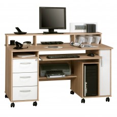 Kilkenny Desk/Workstation Oak & White
