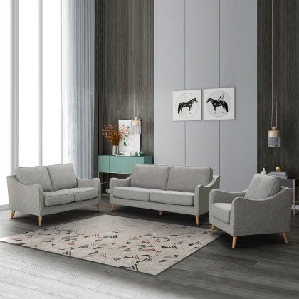 Culloden Armchair Fabric Light Grey