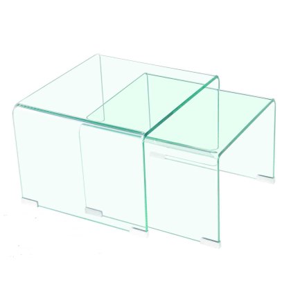 Emily Nest of Tables (2) Glass Emily Nest of Tables (2) Glass