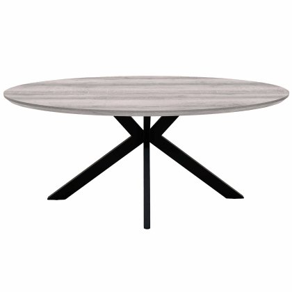 Manhattan 6 Person Oval Dining Table Grey Manhattan 6 Person Oval Dining Table Grey