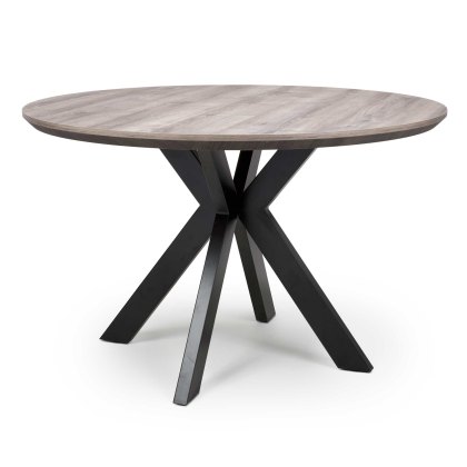 Manhattan 4 Person Round Dining Table Grey Manhattan 4 Person Round Dining Table Grey