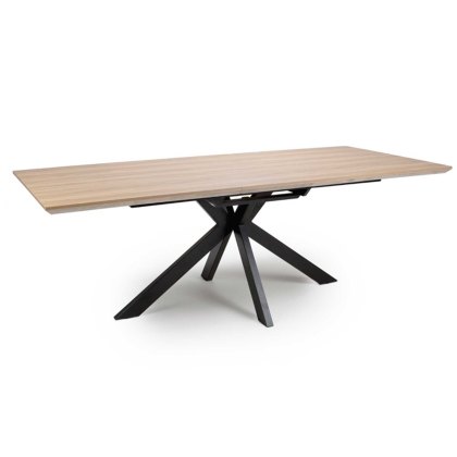 Manhattan 6-8 Person Rectangular Extending Dining Table Oak