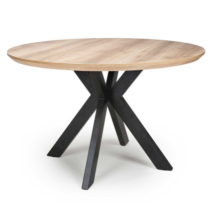 Manhattan 4 Person Round Dining Table Oak Manhattan 4 Person Round Dining Table Oak