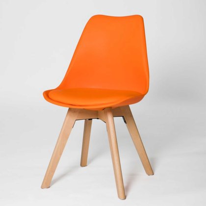 Urban Dining Chair Rubber Orange Urban Dining Chair Rubber Orange