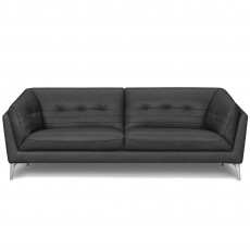Vardo 3 Seater Sofa Leather Category 15(S) Charcoal
