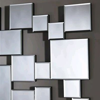 Pixels Rectangle Wall Mirror