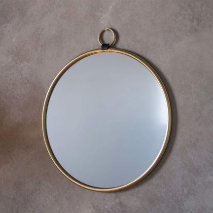 Bayswater Wall Round Mirror Gold Bayswater Wall Round Mirror Gold