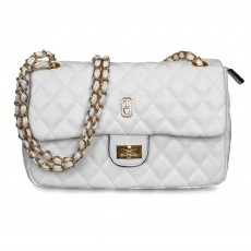 Tipperary Crystal Palermo Quilted Handbag Off-White