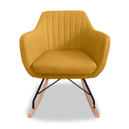 Kew Rocking Chair Fabric Mustard