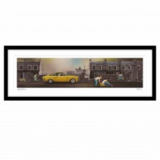 Artko Boy Racers 94cm x 34cm Picture By Adam Barsby Black Frame