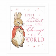 Artko Even The Smallest Pink 28cm x 34cm Picture By Beatrix Potter White Frame