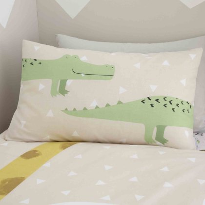 Roarsome Single Duvet Cover Set Brown