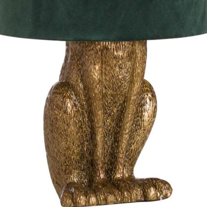 Antique Hare Table Lamp Gold