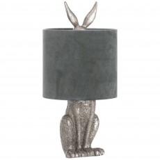 Hill Interiors Antique Hare Table Lamp Silver