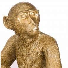 Hill Interiors George The Monkey Table Lamp Gold
