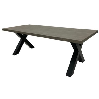 Dallas 6-8 Person Dining Table Grey