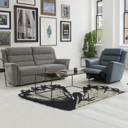 Colorado Electric Reclining 2 Seater Sofa Fabric A