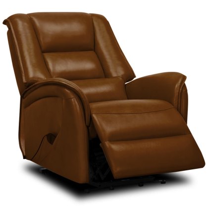 Bettino Electric Lift & Rise Mobility Reclining Chair Leather Category 15(S) Brown