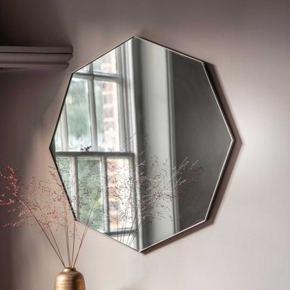 Bowie Wall Octagonal Mirror Champagne