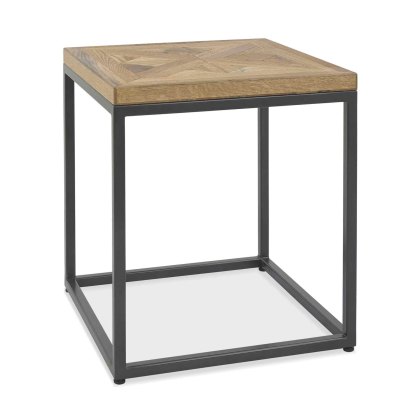 Khan Side/Lamp Table Rustic Oak Khan Side/Lamp Table Rustic Oak