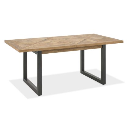 Khan 6-8 Person Rectangular Extending Dining Table Rustic Oak