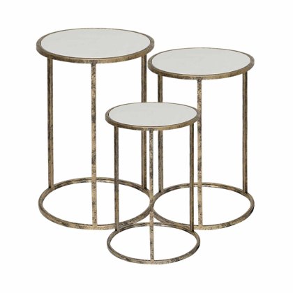 Marble Top Nest of Tables (Set of 3) Marble Top Nest of Tables (Set of 3)