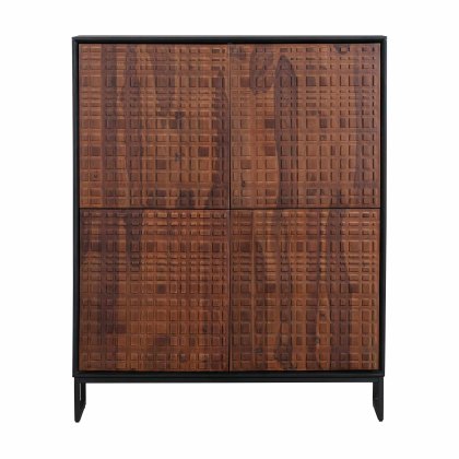 Nuts 4 Door Storage Cabinet Walnut Nuts 4 Door Storage Cabinet Walnut