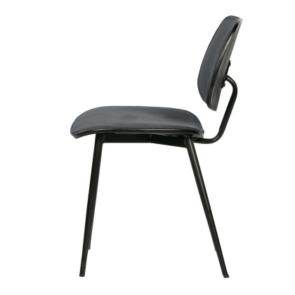 Jackie Dining Chair Velvet Fabric Grey