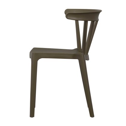 WOOOD Bliss Dining Chair Plastic Jungle Green