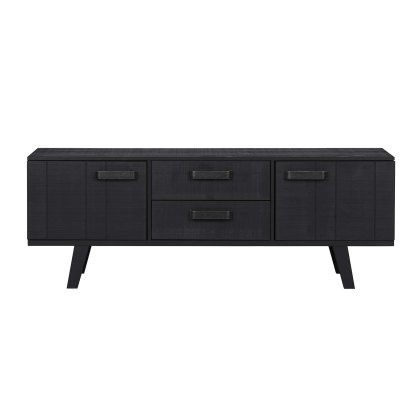 Watch 2 Door + 2 Drawer TV/Entertainment Unit Black Watch 2 Door + 2 Drawer TV/Entertainment Unit Black