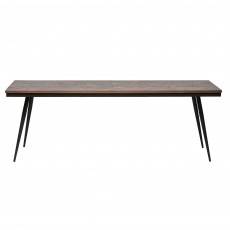 BePureHome Rhombic 6-8 Person Dining Table Brown & Black