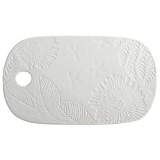 Panama Stoneware Oblong Cheese Platter 24cm x 41cm x 2cm White