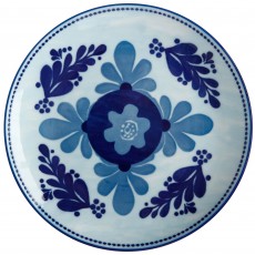Majolica Porcelain Side Plate 20cm x 2cm Sky Blue