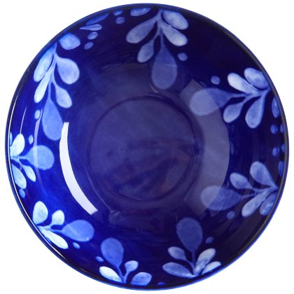 Majolica Porcelain Bowl 10cm x 4cm Ink Blue