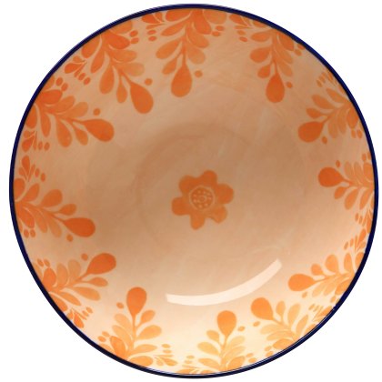 Majolica Porcelain Bowl 16cm x 7cm Peach