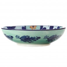 Majolica Porcelain Bowl 20cm x 5cm Sky Blue