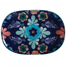 Maxwell & Williams Majolica Ceramic Oblong Serving Platter 41cm x 29cm x 15cm Blue