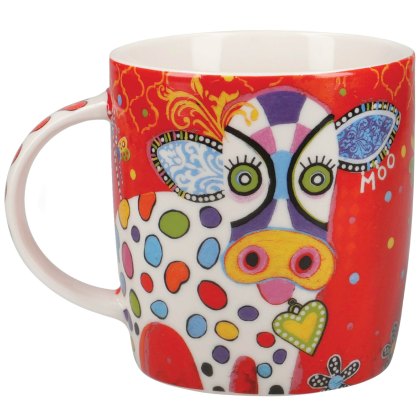 Love Hearts 370ml Happy Moo Day Mug