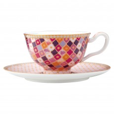 Teas & C's Kasbah Porcelain 200ml Footed Cup and Saucer Rose
