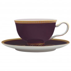 Teas & C's Kasbah Porcelain 200ml Footed Cup and Saucer Violet